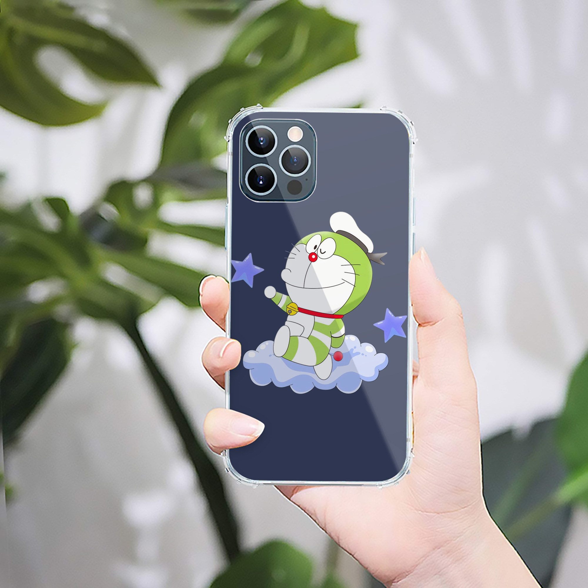 （画像用） ドラえもん Doraemon 【iPhone 12シリーズ対応】透明スマホケース（クリアソフトケース）